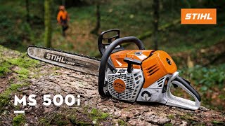 STIHL MS 500i  Pilarka przyszłości ⚡ [upl. by Navonod501]