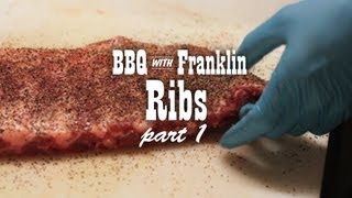 BBQ with Franklin Pork Ribs part 1 [upl. by Garlaand802]