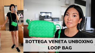 BOTTEGA VENETA MINI LOOP  UNBOXING amp FIRST IMPRESSIONS [upl. by Alisen]