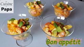 Verrines avocat mangue crevettes [upl. by Forcier454]