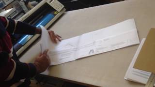 How to fold A1 plans to A4 for Binding [upl. by Ymorej662]