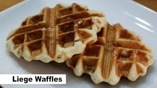 How to Make Liege Waffles  Belgian Pearl Sugar Waffles Recipe [upl. by Hullda]