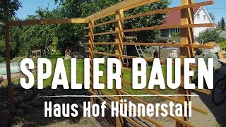 Rankhilfe selber bauen – Spalier aus Holz [upl. by Ihsakat]