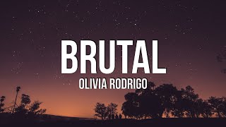 Olivia Rodrigo  brutal Lyrics [upl. by Lladnar375]