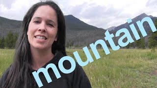 How to Say MOUNTAIN and SENTENCE  American English [upl. by Catha]