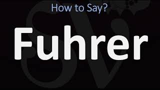 How to Pronounce Fuhrer CORRECTLY [upl. by Yerok]