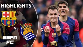 UNSTOPPABLE 🙌 Barcelona vs Real Sociedad  LALIGA Highlights  ESPN FC [upl. by Remat]