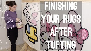 Finishing Your Rugs After Tufting Starter Guide [upl. by Pratt]