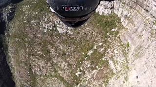 Jeb Corliss impacting table mountain [upl. by Kandy]