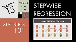 Statistics 101 Multiple Regression Stepwise Regression [upl. by Annaiv]