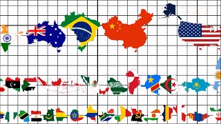 Country Size Comparison [upl. by Gati]