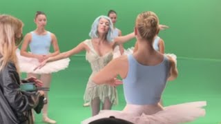 Behind the scenes of Olivia Rodrigo’s “Brutal” music video  Green Screen [upl. by Linea634]