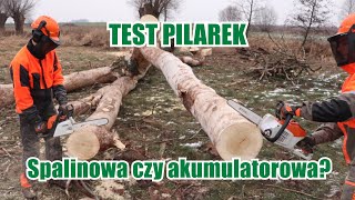 Test pilarek  spalinowa czy elektryczna Stihl MS 171  Stihl MSA [upl. by Torhert]