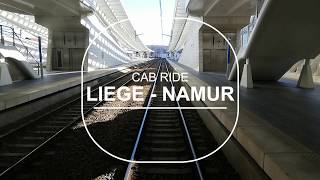 CabRide Liége Guillemins  Namur LigneLineLijn 125 [upl. by Akino]