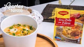 Sopa Maggi con Huevo y Papa MAGGI Recetas Nestlé CAM [upl. by Lashar821]