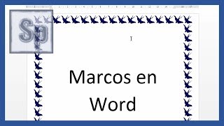 Word  Marcos de página Bordes de página en Word Tutorial en español HD [upl. by Amalie]