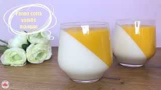 Panna cotta vanille mangue [upl. by Bithia]