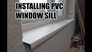 PVC Window Sill Moulding Instalation How to DIY [upl. by Aloibaf425]