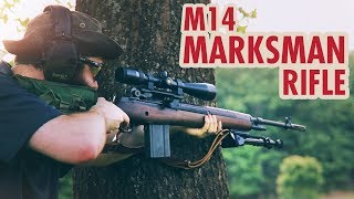 Springfield M1A GI Standard  M14 Scoped Marksman Rifle Part 3  RangerDave [upl. by Anaihk17]