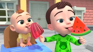 Watermelon Ice Cream Song  MORE Funny Nursery Rhymes amp Kids Songs [upl. by Annenn]