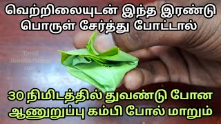 வெற்றிலையுடன் இந்த இரண்டு பொருளை சேர்த்து போட்டு பாருங்க 30நிமிடத்தில் குதிரை பலம் கிடைக்கும் [upl. by Yelknirb]