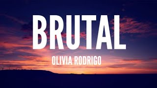 Olivia Rodrigo  Brutal Lyrics [upl. by Ayar]