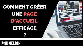 Comment créer une PAGE DACCUEIL de site internet [upl. by Nnaillij]