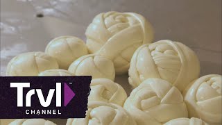 Andrew Zimmern Makes Oaxacan String Cheese  Bizarre Foods with Andrew Zimmern  Travel Channel [upl. by Ydollem]