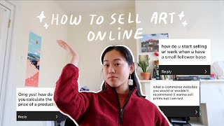 HOW TO SELL YOUR ART ONLINE without a bunch of followers ★彡 [upl. by Bran]