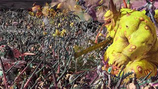 Total War WARHAMMER III  NURGLE vs SLAANESH [upl. by Luht]