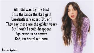 Brutal  Olivia Rodrigo Lyrics [upl. by Bernadette]