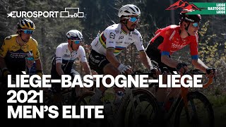 Liège–Bastogne–Liège 2021  Elite Men’s  Highlights  Cycling  Eurosport [upl. by Aldric]