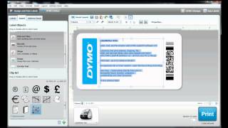 How to build your own label template in DYMO Label Software [upl. by Ahsian690]