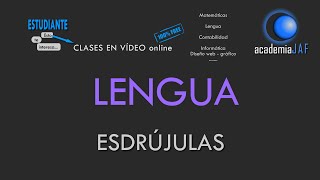 Identificar palabras esdrújulas [upl. by Opal96]