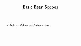 Spring Tutorial 11  Understanding Bean Scopes [upl. by Haldan917]