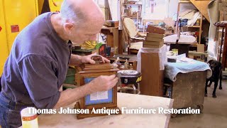 Restoring a Clock Case Finish  Thomas Johnson Antique Furniture Restoration [upl. by Claudelle74]