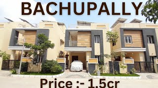 Villas For Sale in Mallmpet  Bachupally  Just 15km From HITECH CITY [upl. by Opal519]