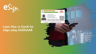 eSign Individual Enrollment using AADHAAR [upl. by Summons]