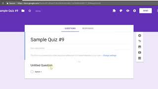 The Basics of Creating a Quiz in Google Forms [upl. by Ferretti]