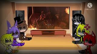 FNAF reacts to Burntrap ending [upl. by Neelhsa]