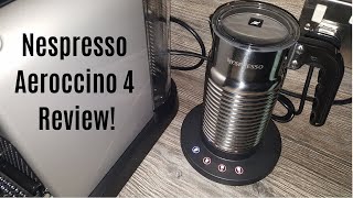 Nespresso Aeroccino 4 Milk Frother Review  Worth upgrading from the Aeroccino 3 [upl. by Alehtse]