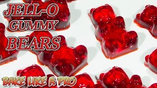 Easy JELLO Gummy Bears Recipe [upl. by Krahmer27]