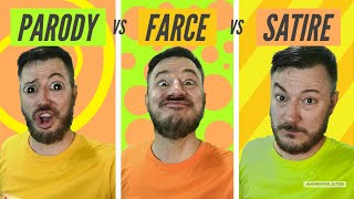 Parody vs Farce vs Satire  Whats the difference [upl. by Kylie93]