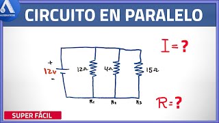 🔴Circuito en Paralelo  INTENSIDAD DE CORRIENTE y RESISTENCIA Super fácil [upl. by Enilarac]