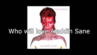 Aladdin Sane  David Bowie  Lyrics [upl. by Oilalue]