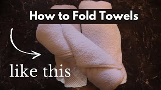 5 Beautiful Folds for Towels What Spas and Hotels Do [upl. by Thunell]