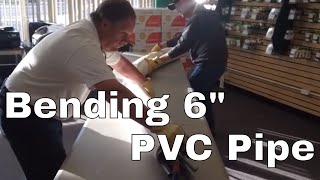 How to Bend 6quot PVC Pipe using the PVC Bendit [upl. by Ytram]