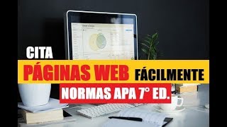 CÓMO CITAR PÁGINAS WEB FÁCILMENTE SEGÚN NORMAS APA SÉPTIMA EDICIÓN 7ma [upl. by Root]