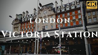 London Victoria Station Walk Through England 4K [upl. by Selec]