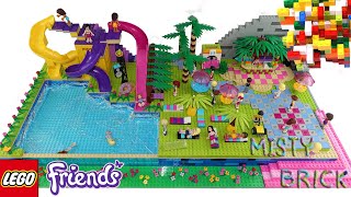 Lego Friends Water Park 2 with Slide by Misty Brick [upl. by Henryetta]